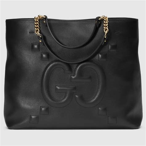 gucci embossed purse|gucci embossed leather tote bag.